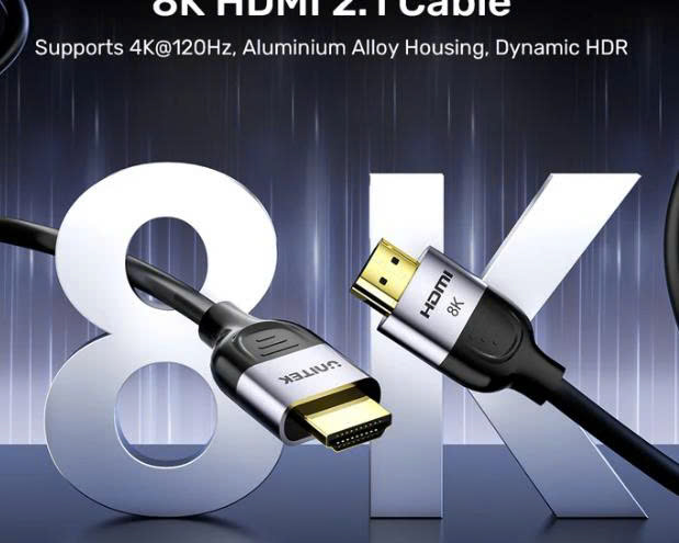 Cáp HDMI 2,1 chuẩn 8K dài từ 1m đến 5m chính hãng Unitek mã C1108GY01